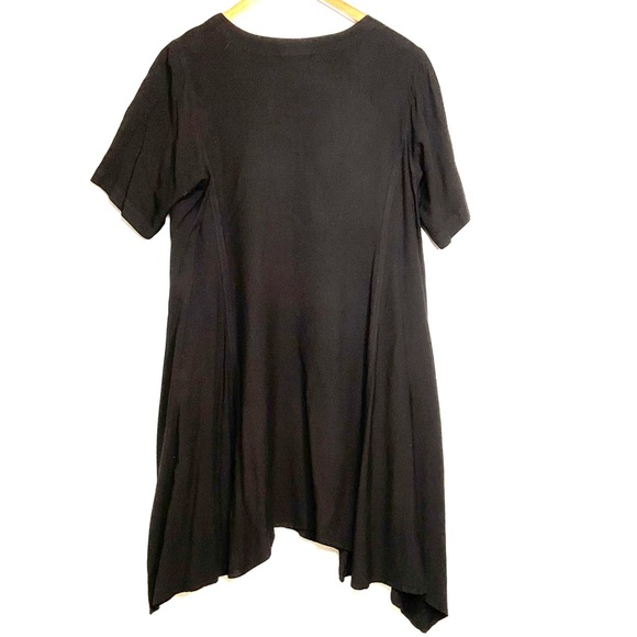 Holy Clothing Witchy Asymmetric Black Embroidered Dress Womens SZ L Gothgrunge - Picture 4 of 7